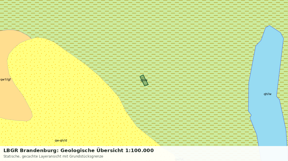 Statische Kartenansicht: LBGR Brandenburg: Geologische Übersicht 1:100.000