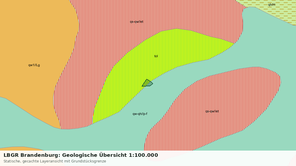 Statische Kartenansicht: LBGR Brandenburg: Geologische Übersicht 1:100.000