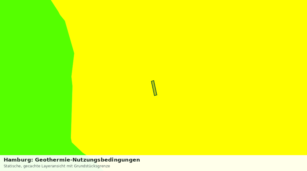 Statische Kartenansicht: Hamburg: Geothermie-Nutzungsbedingungen