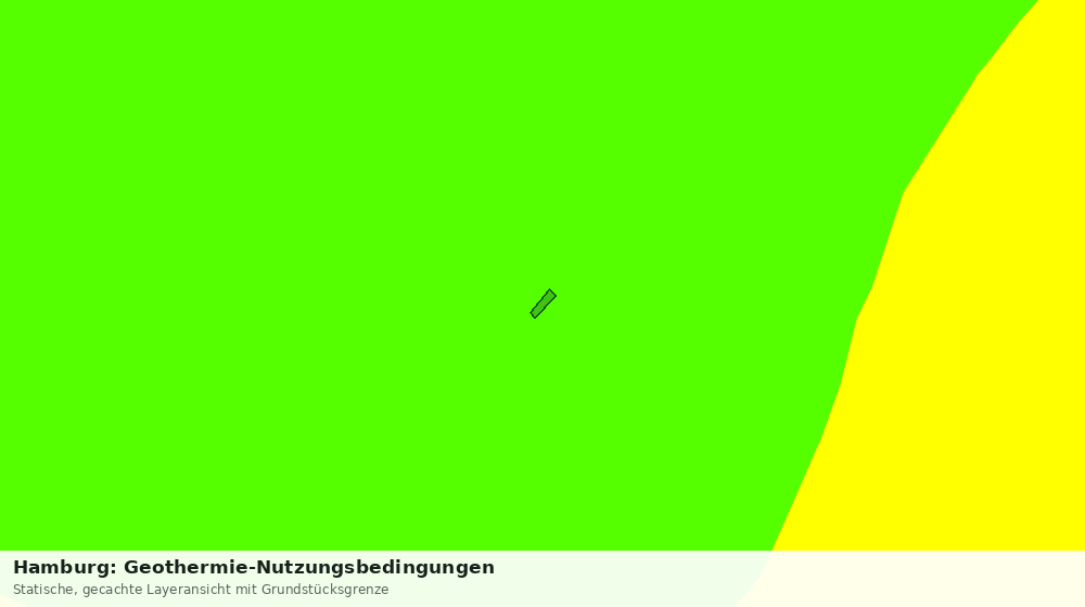 Statische Kartenansicht: Hamburg: Geothermie-Nutzungsbedingungen