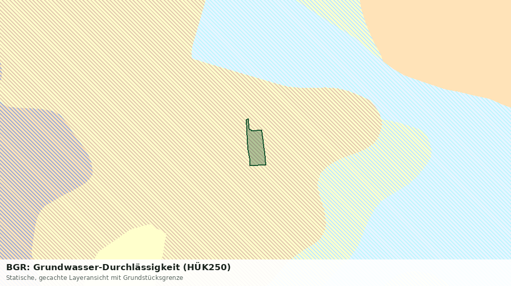 Statische Kartenansicht: BGR: Grundwasser-Durchlässigkeit (HÜK250)