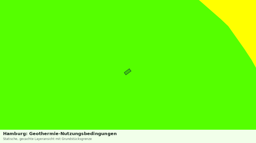 Statische Kartenansicht: Hamburg: Geothermie-Nutzungsbedingungen
