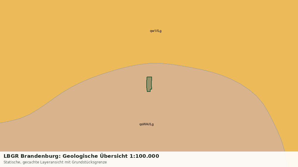 Statische Kartenansicht: LBGR Brandenburg: Geologische Übersicht 1:100.000