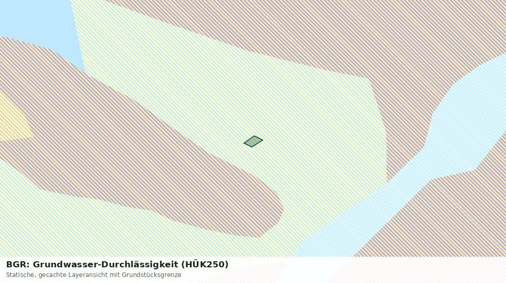 Statische Kartenansicht: BGR: Grundwasser-Durchlässigkeit (HÜK250)