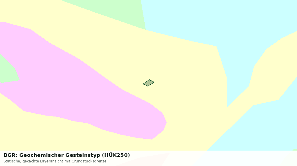 Statische Kartenansicht: BGR: Geochemischer Gesteinstyp (HÜK250)