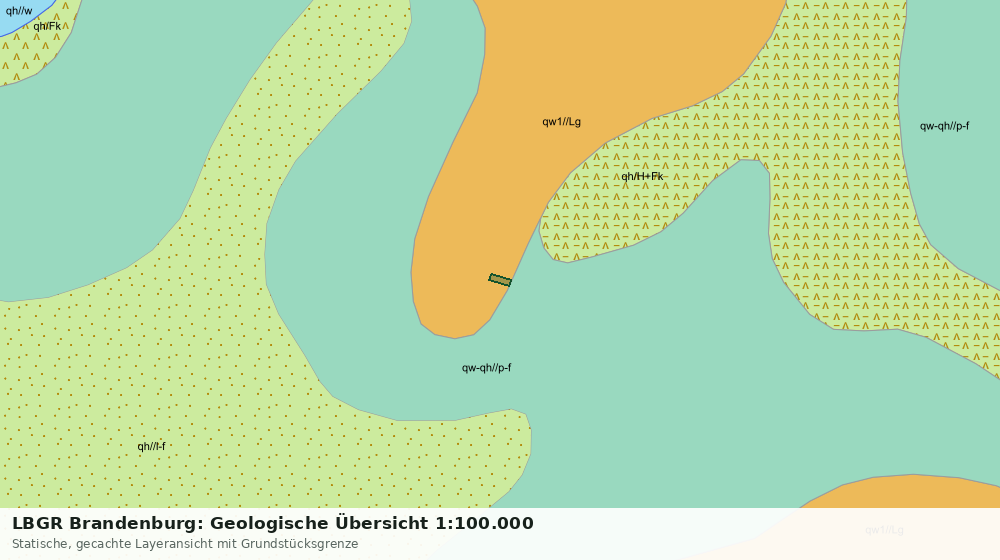 Statische Kartenansicht: LBGR Brandenburg: Geologische Übersicht 1:100.000