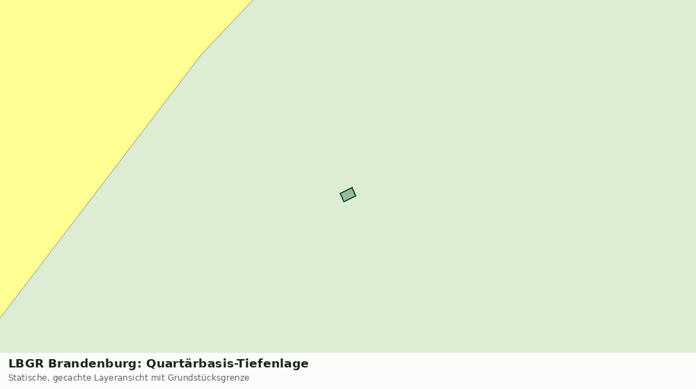 Statische Kartenansicht: LBGR Brandenburg: Quartärbasis-Tiefenlage