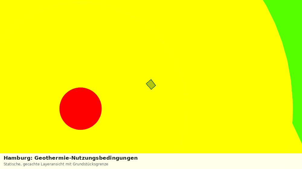Statische Kartenansicht: Hamburg: Geothermie-Nutzungsbedingungen