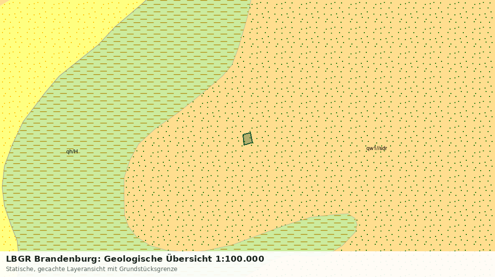 Statische Kartenansicht: LBGR Brandenburg: Geologische Übersicht 1:100.000