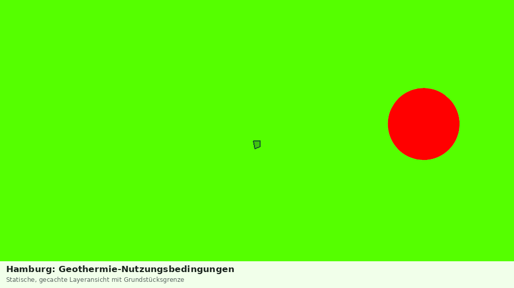 Statische Kartenansicht: Hamburg: Geothermie-Nutzungsbedingungen
