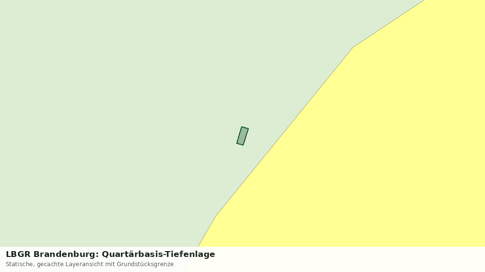 Statische Kartenansicht: LBGR Brandenburg: Quartärbasis-Tiefenlage