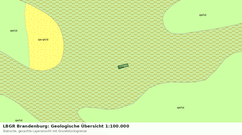 Statische Kartenansicht: LBGR Brandenburg: Geologische Übersicht 1:100.000
