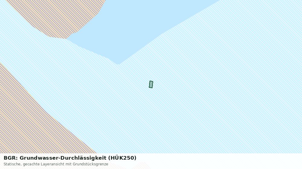 Statische Kartenansicht: BGR: Grundwasser-Durchlässigkeit (HÜK250)