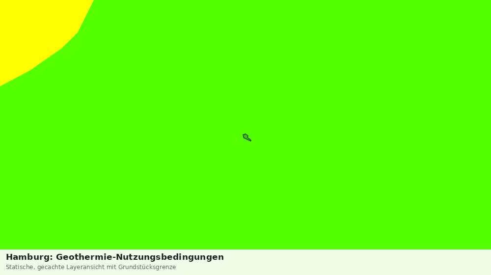 Statische Kartenansicht: Hamburg: Geothermie-Nutzungsbedingungen