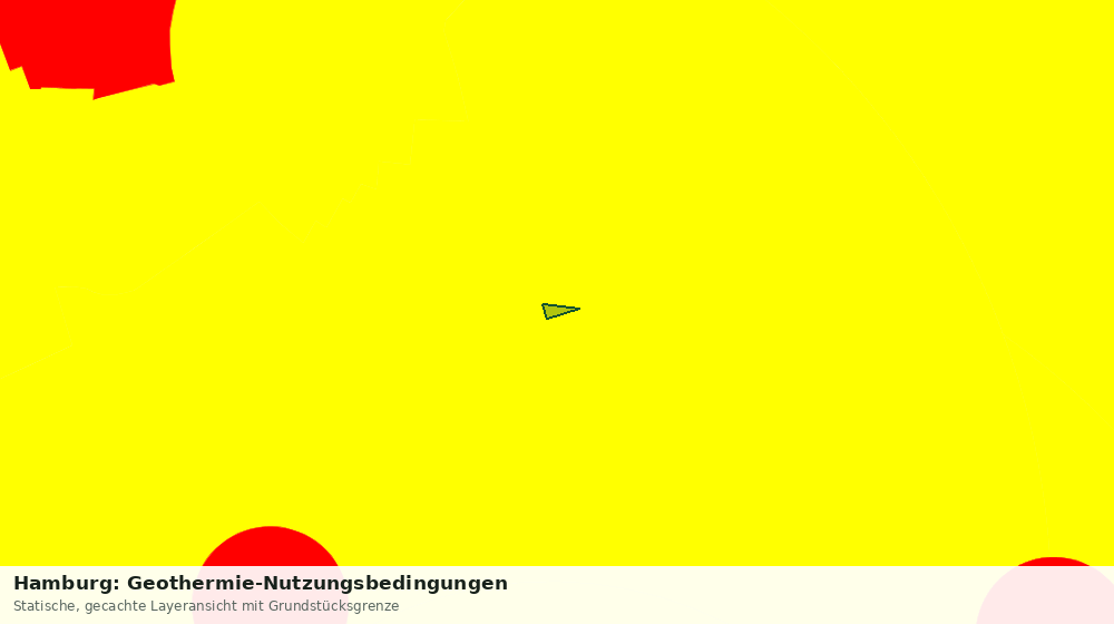 Statische Kartenansicht: Hamburg: Geothermie-Nutzungsbedingungen
