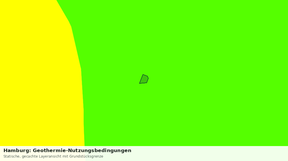 Statische Kartenansicht: Hamburg: Geothermie-Nutzungsbedingungen
