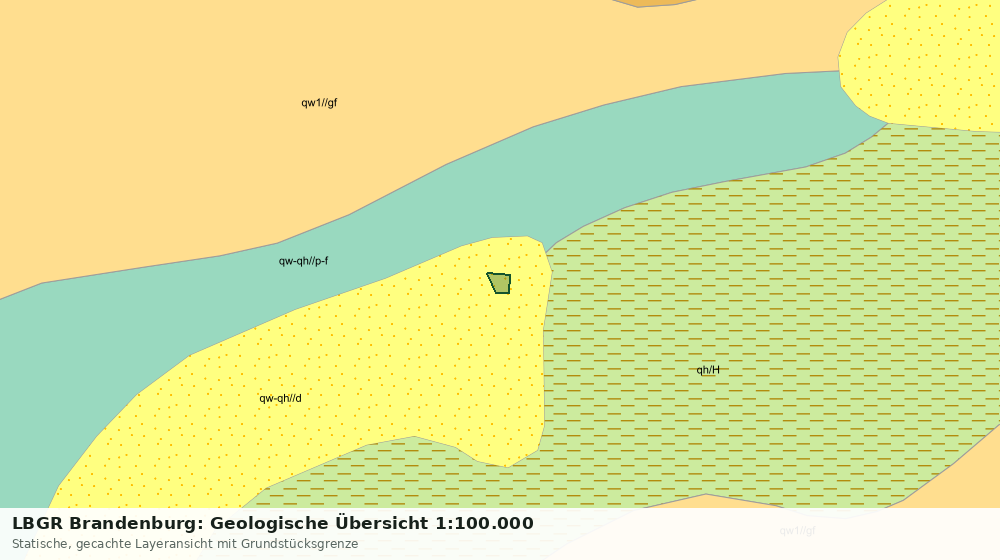 Statische Kartenansicht: LBGR Brandenburg: Geologische Übersicht 1:100.000