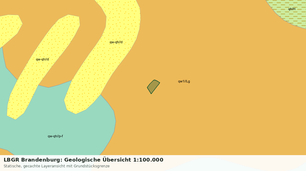 Statische Kartenansicht: LBGR Brandenburg: Geologische Übersicht 1:100.000