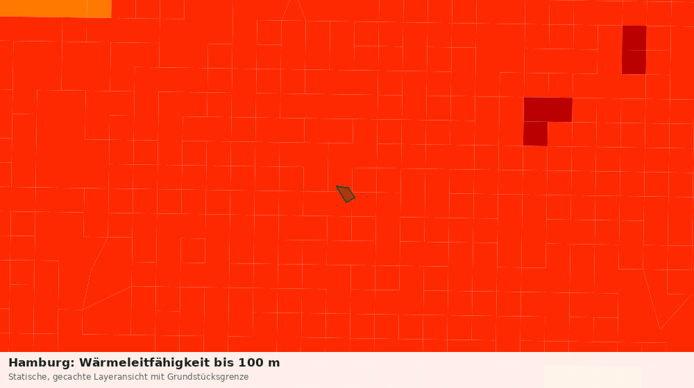 Statische Kartenansicht: Hamburg: Wärmeleitfähigkeit bis 100 m