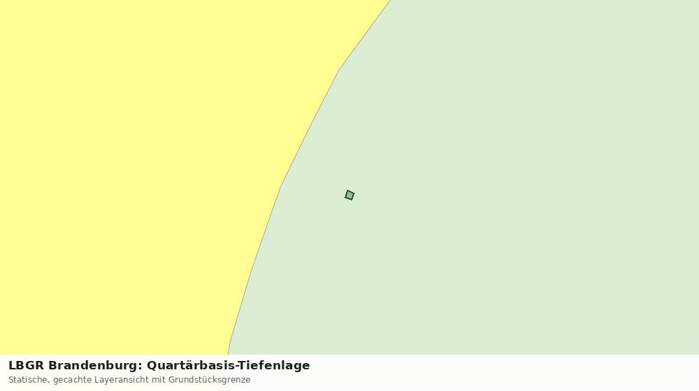 Statische Kartenansicht: LBGR Brandenburg: Quartärbasis-Tiefenlage