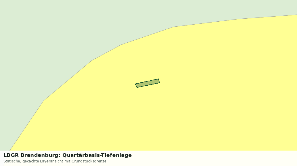 Statische Kartenansicht: LBGR Brandenburg: Quartärbasis-Tiefenlage