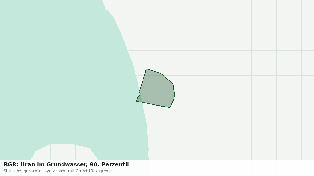 Statische Kartenansicht: BGR: Uran im Grundwasser, 90. Perzentil