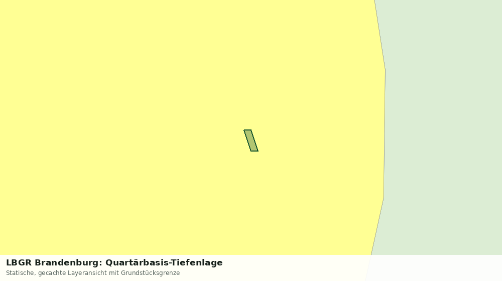 Statische Kartenansicht: LBGR Brandenburg: Quartärbasis-Tiefenlage