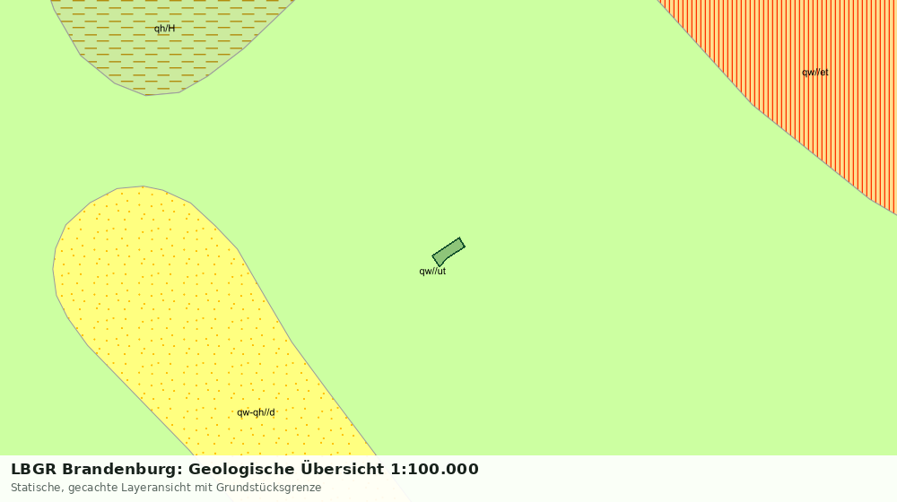 Statische Kartenansicht: LBGR Brandenburg: Geologische Übersicht 1:100.000