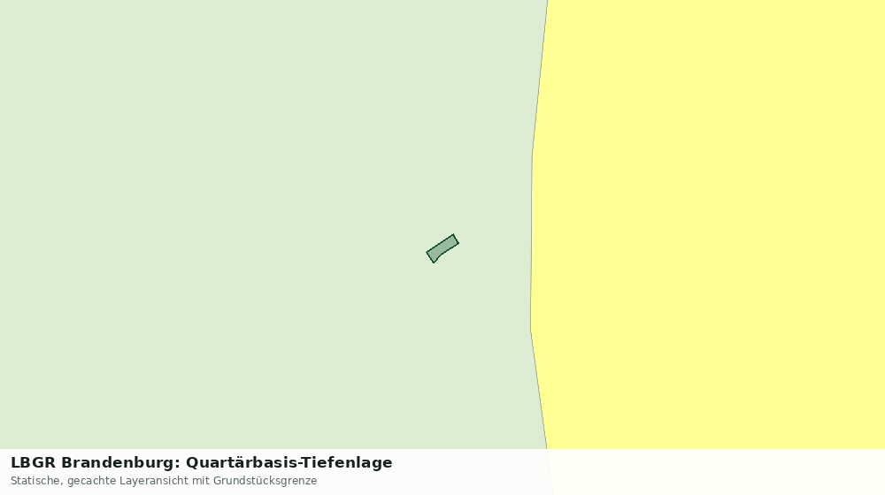 Statische Kartenansicht: LBGR Brandenburg: Quartärbasis-Tiefenlage