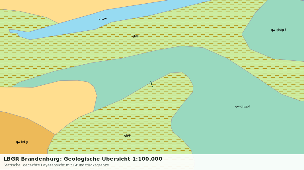 Statische Kartenansicht: LBGR Brandenburg: Geologische Übersicht 1:100.000