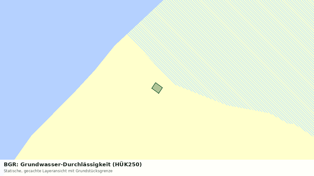 Statische Kartenansicht: BGR: Grundwasser-Durchlässigkeit (HÜK250)