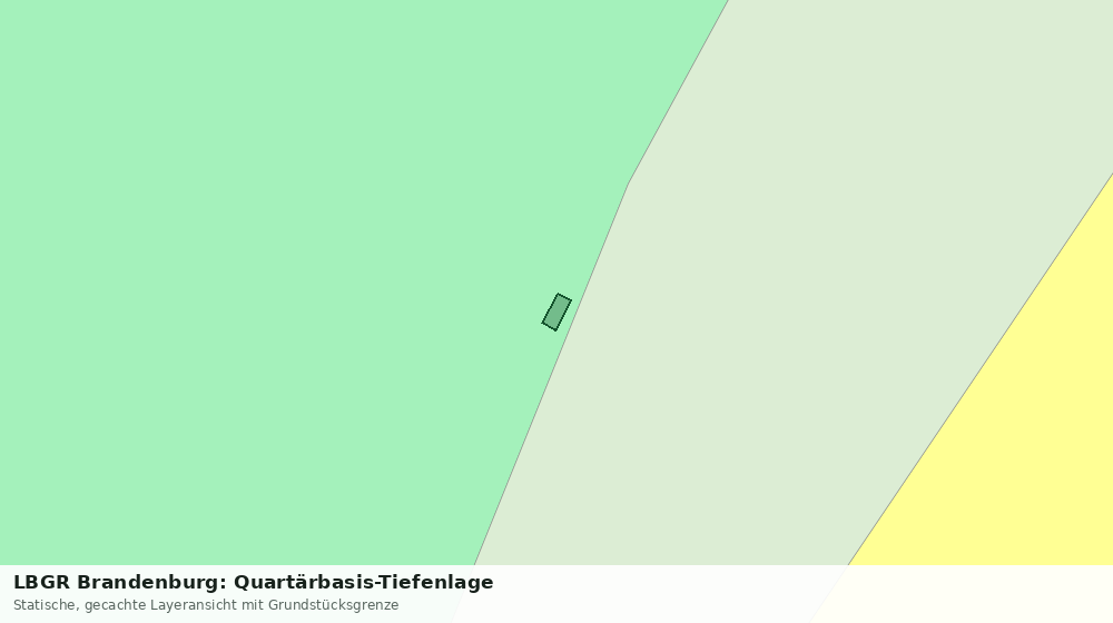 Statische Kartenansicht: LBGR Brandenburg: Quartärbasis-Tiefenlage