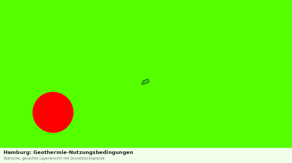 Statische Kartenansicht: Hamburg: Geothermie-Nutzungsbedingungen