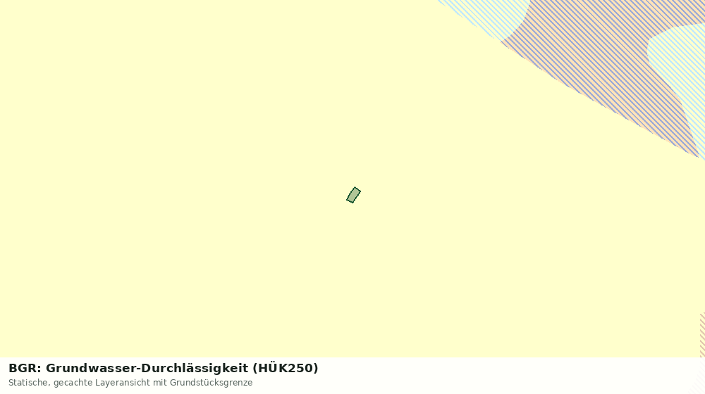 Statische Kartenansicht: BGR: Grundwasser-Durchlässigkeit (HÜK250)