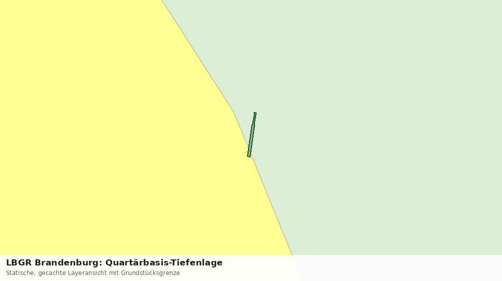 Statische Kartenansicht: LBGR Brandenburg: Quartärbasis-Tiefenlage