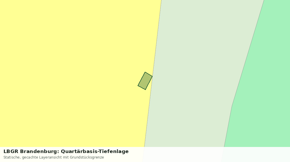 Statische Kartenansicht: LBGR Brandenburg: Quartärbasis-Tiefenlage