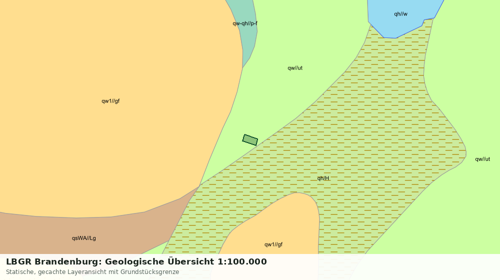 Statische Kartenansicht: LBGR Brandenburg: Geologische Übersicht 1:100.000