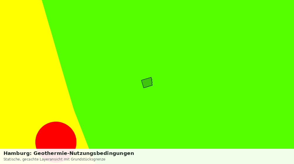 Statische Kartenansicht: Hamburg: Geothermie-Nutzungsbedingungen