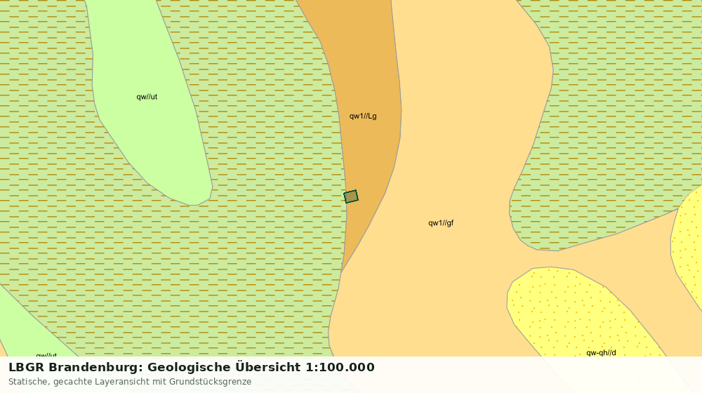 Statische Kartenansicht: LBGR Brandenburg: Geologische Übersicht 1:100.000