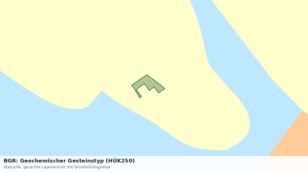Statische Kartenansicht: BGR: Geochemischer Gesteinstyp (HÜK250)