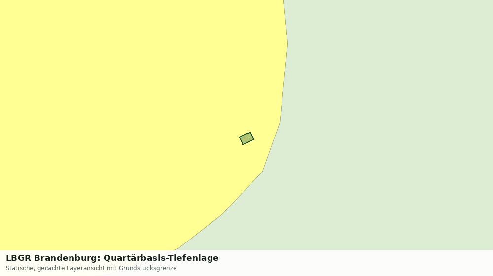 Statische Kartenansicht: LBGR Brandenburg: Quartärbasis-Tiefenlage