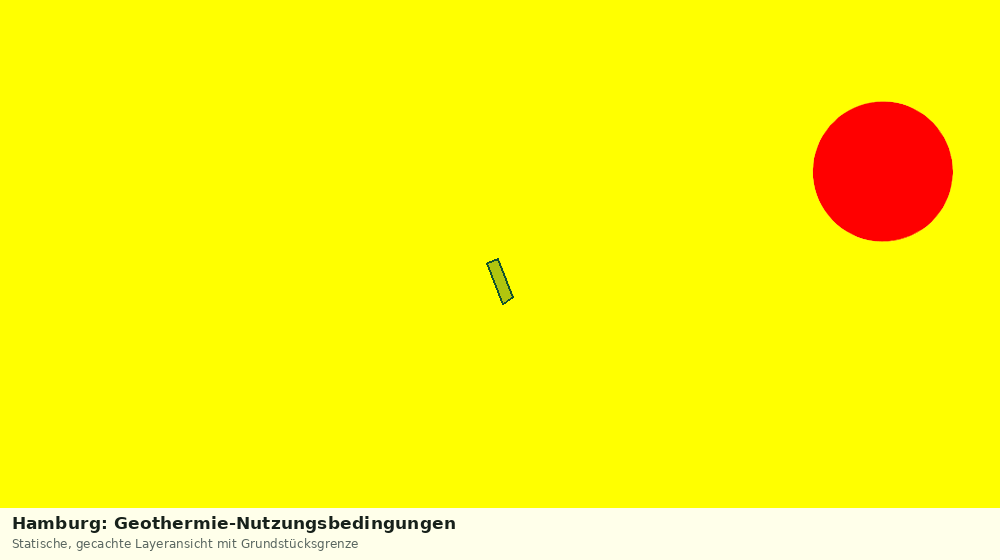Statische Kartenansicht: Hamburg: Geothermie-Nutzungsbedingungen