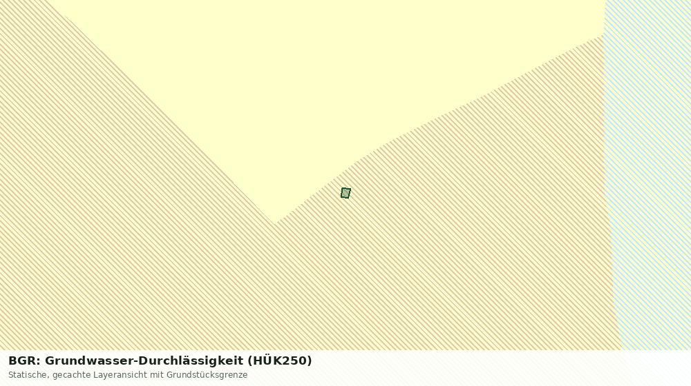 Statische Kartenansicht: BGR: Grundwasser-Durchlässigkeit (HÜK250)