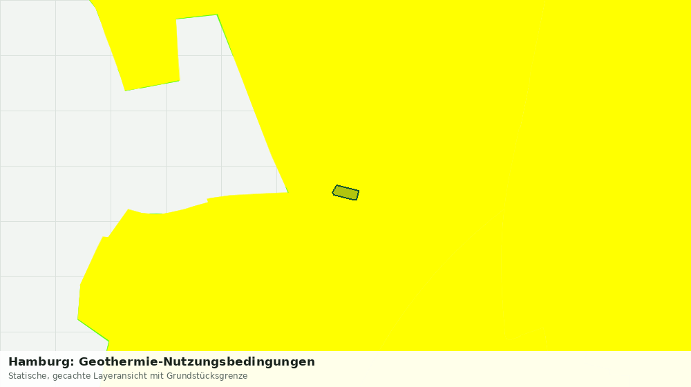 Statische Kartenansicht: Hamburg: Geothermie-Nutzungsbedingungen