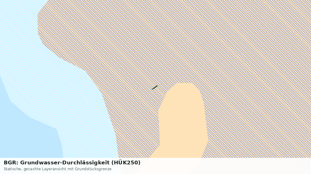 Statische Kartenansicht: BGR: Grundwasser-Durchlässigkeit (HÜK250)