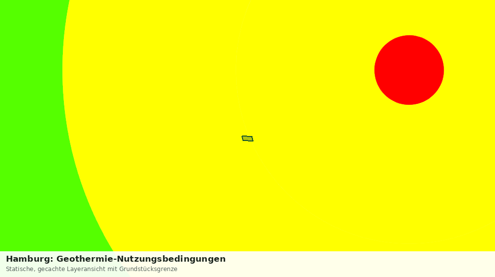 Statische Kartenansicht: Hamburg: Geothermie-Nutzungsbedingungen