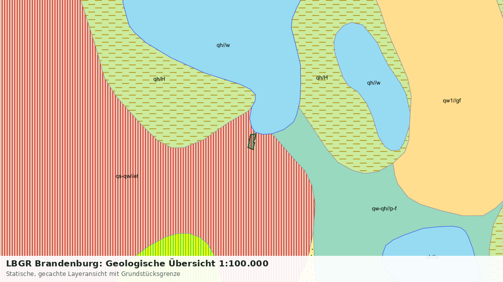 Statische Kartenansicht: LBGR Brandenburg: Geologische Übersicht 1:100.000