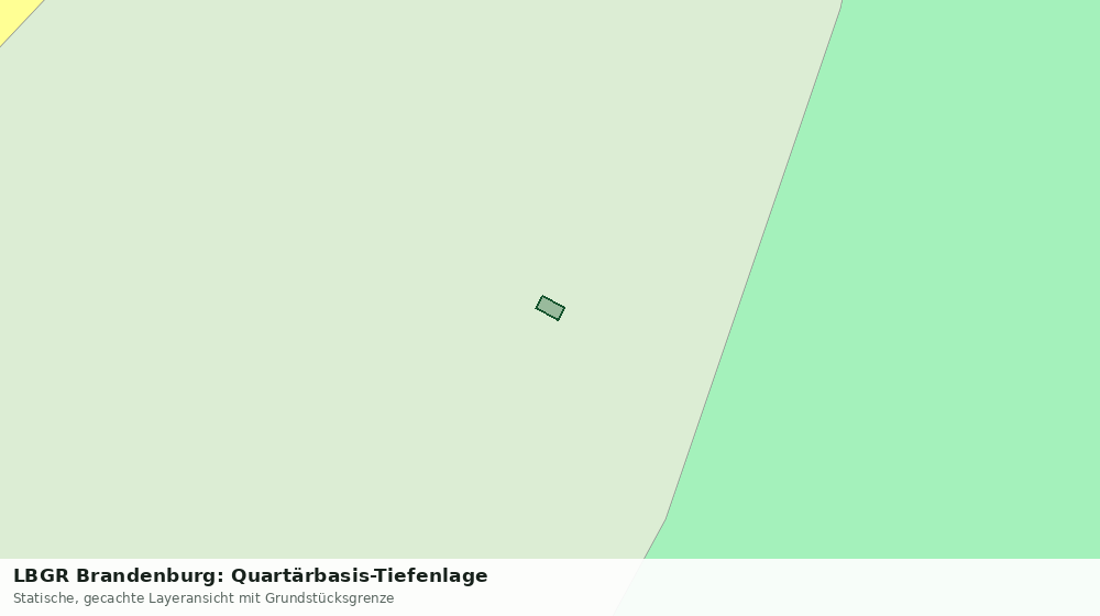 Statische Kartenansicht: LBGR Brandenburg: Quartärbasis-Tiefenlage