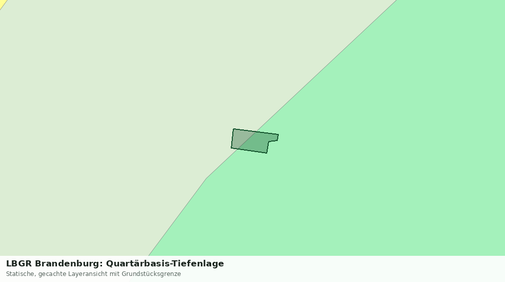 Statische Kartenansicht: LBGR Brandenburg: Quartärbasis-Tiefenlage