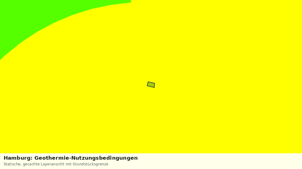Statische Kartenansicht: Hamburg: Geothermie-Nutzungsbedingungen